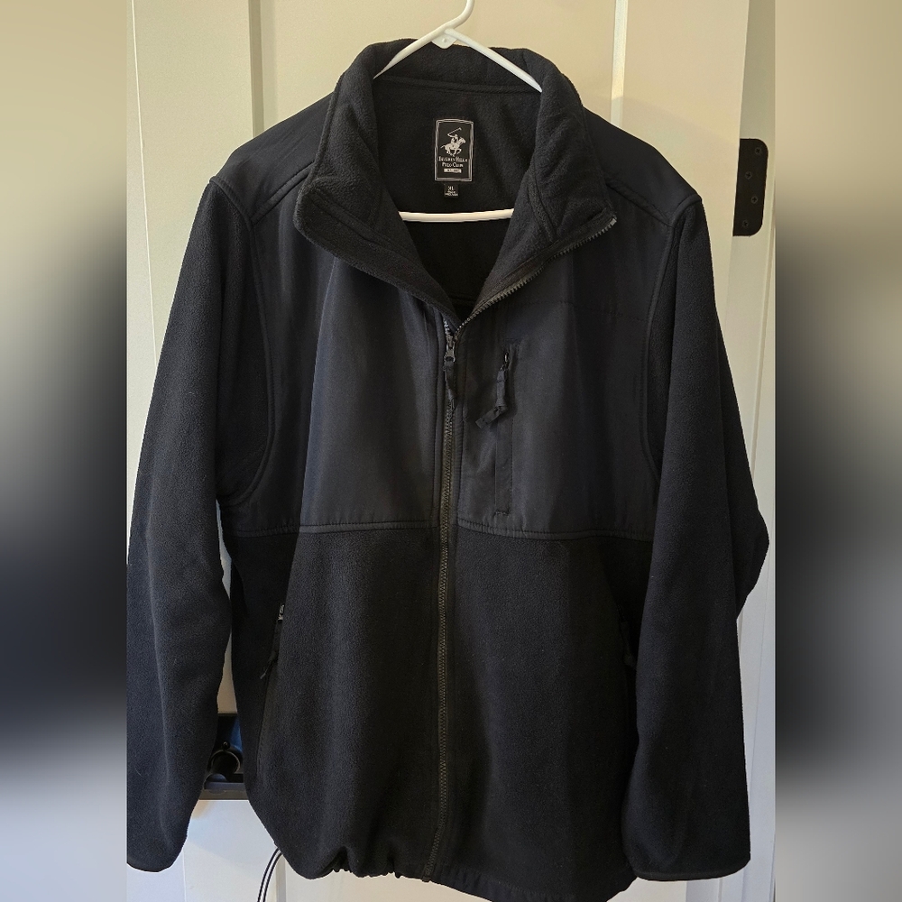 Beverly Hills Polo Club Men's Black Performance Fleece Jacket XL